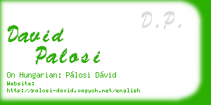 david palosi business card