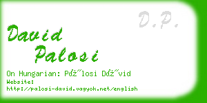 david palosi business card